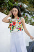 Greta Ruffled Top - Vienna Bloom